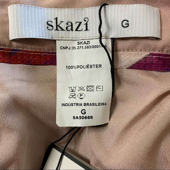 Skazi NWT Pleated Tribal Print Pleated Skirt Large - Picture 11 of 16